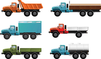 Trucks vector