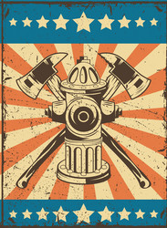 Firefighter hydrant design Royalty Free Vector Image