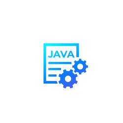 java code icon vector image
