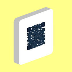qr code computer symbol vector image