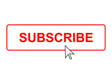 Subscribe Button with Pointer vector image