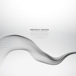Abstract Particle Flow Wave Background vector image