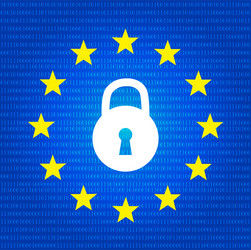 Gdpr concept data protection lock locked vector