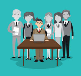 Human resources employee design vector