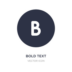 bold text icon on white background simple element vector image