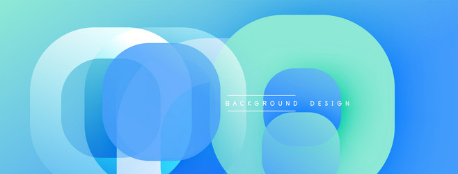 circular abstract design with overlapping vector image