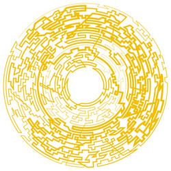 geometric random circular element abstract vector image