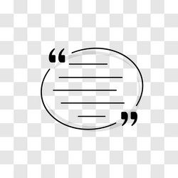 Quotes frame dialogue box simple style Royalty Free Vector