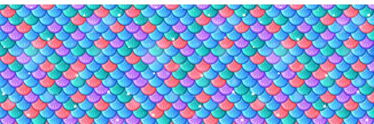 vibrant scales in a seamless repeating pattern vector image