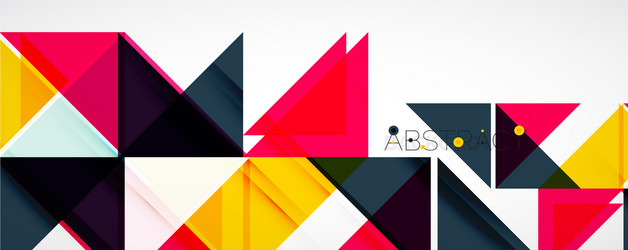 geometric abstract background techno color vector image