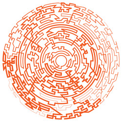 geometric random circular element abstract vector image