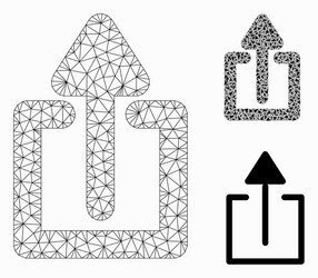 upload mesh network model and triangle vector image