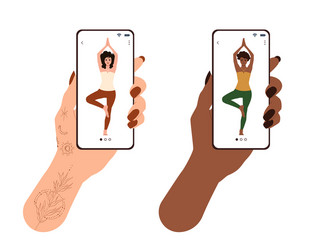African American Fitness Girl Cartoon Vector Character Vector Images