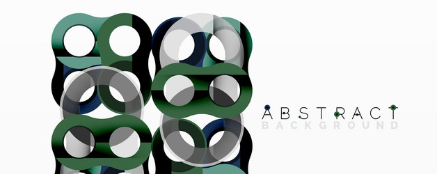 abstract geometric pattern with interlocking vector image