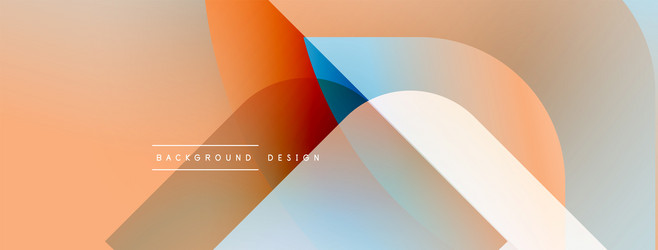 abstract geometric shapes overlap creating soft vector image