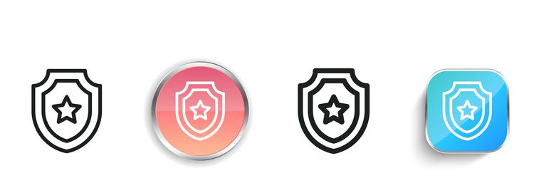 champion icon thin linear regular and button vector image