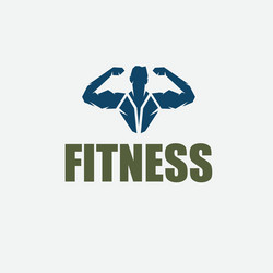 bodybuilder fitness model silhouette design vector