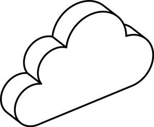 Cloud computing data center icon vector