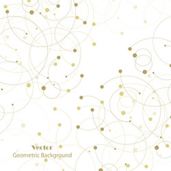 geometric pattern with connected lines and dots vector image