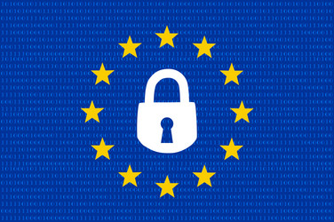 Gdpr concept data protection lock locked vector