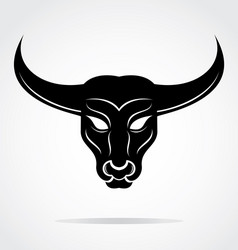 Bull Head Symbol Vector Image