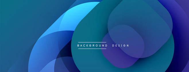 circular abstract design with overlapping vector image