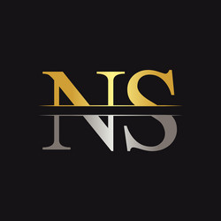 Initial monogram letter nc logo design template Vector Image