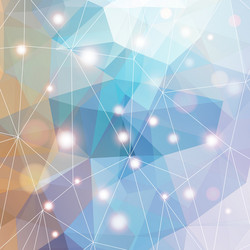 polygonal abstract geometry background with shiny vector image