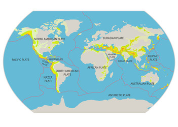 Tectonic Plate Movement Royalty Free Vector Image