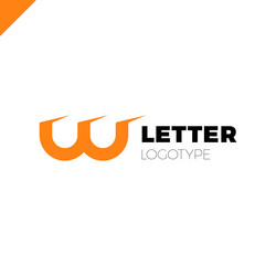 Dynamic initial letter lw linked round lowercase vector