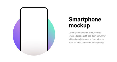 phone mockup isolate 3d screen device vector image