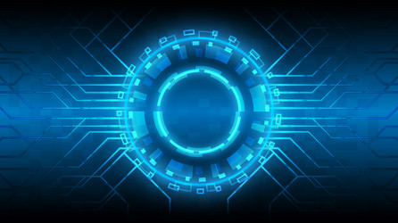 digital infographic frame abstract hologram vector image