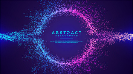 Dynamic Liquid Particle Flow Background vector