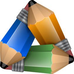 abstract element consisting of a triangular shape vector image