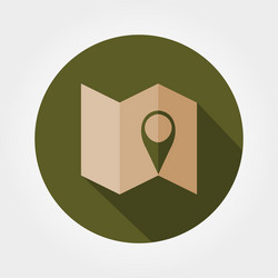 map mark icon vector