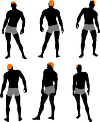 Naked Men Silhouette Vector Images (over 340)