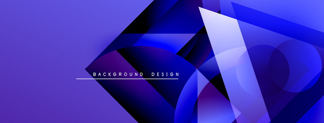 abstract geometric shapes overlap creating vector image