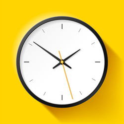 clock icon in realistic style black timer vector image