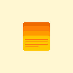 task list icon flat element vector image
