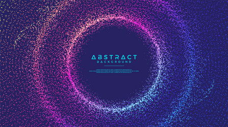 dynamic abstract liquid flow particles background vector image