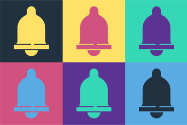 pop art motion sensor icon isolated on color vector image
