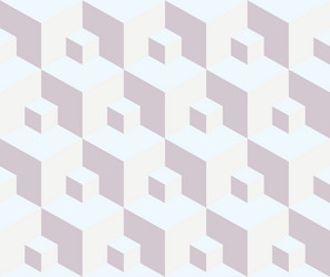 seamless pattern 3d cube vector image