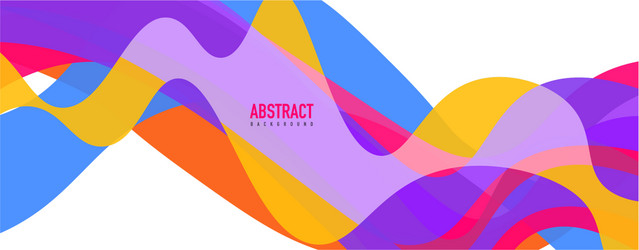 fluid wave colorful abstract background dynamic vector image