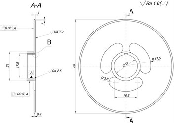 Technical Wheel Engineering Sketch with Radials vector image