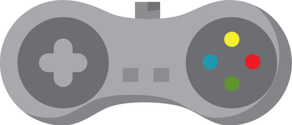 Video game console joystick control buttons vector
