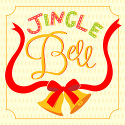 jingle bell card vector