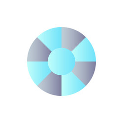 lens filter flat gradient color ui icon vector image