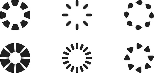 loading icon isolated web set design vector image