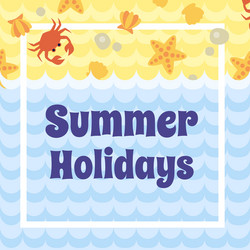 Summer holidays card vector