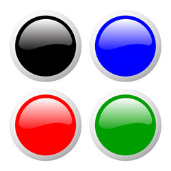 buttons set color vector image